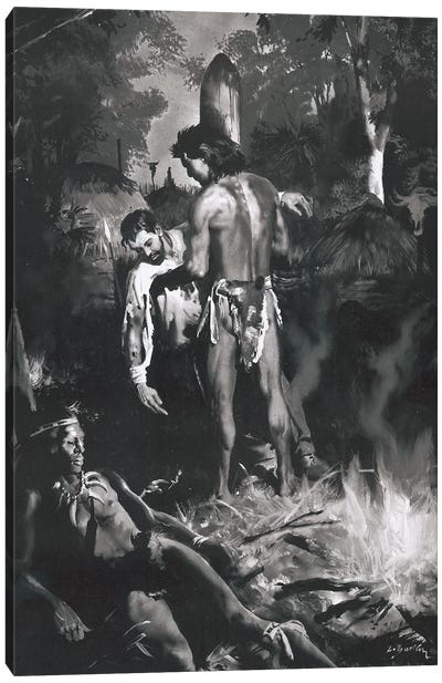 Tarzan of the Apes®, Chapter XXI Canvas Art Print - The Edgar Rice Burroughs Collection