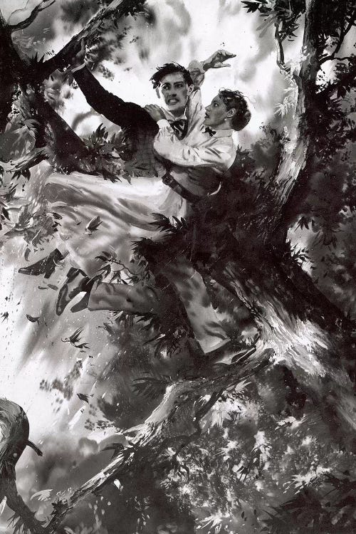 Tarzan of the Apes®, Chapter XXVII by Zdeněk Burian wall art