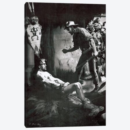 The Beasts of Tarzan®, Chapter VII Canvas Print #ZDB17} by Zdeněk Burian Canvas Print