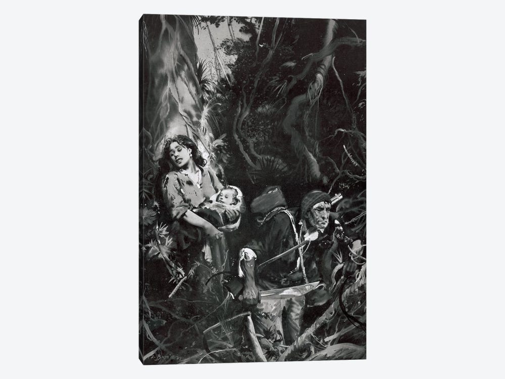 The Beasts of Tarzan®, Chapter XII by Zdeněk Burian 1-piece Canvas Art Print