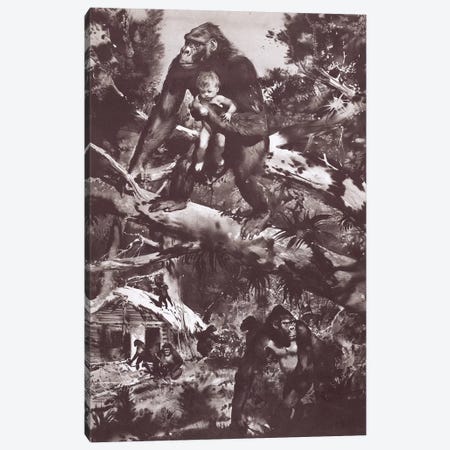 Tarzan of the Apes®, Chapter IV Canvas Print #ZDB1} by Zdeněk Burian Canvas Wall Art