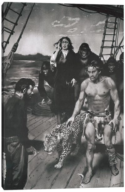 The Beasts of Tarzan®, Chapter XVII Canvas Art Print - The Edgar Rice Burroughs Collection