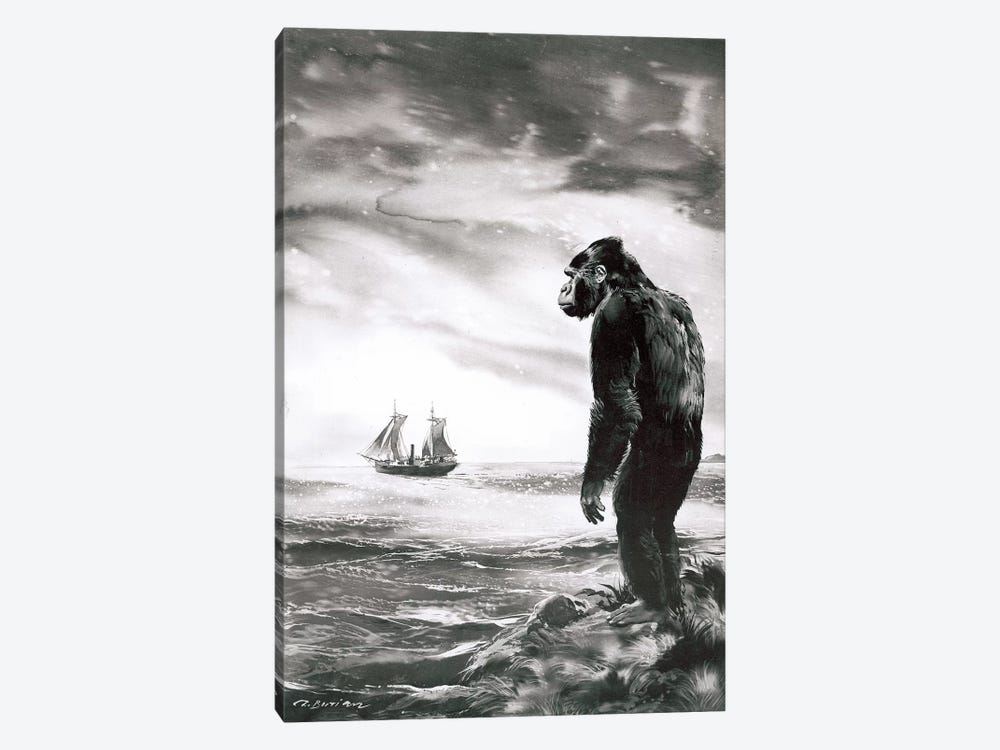 The Beasts of Tarzan®, Chapter XXI (part 2) by Zdeněk Burian 1-piece Canvas Art
