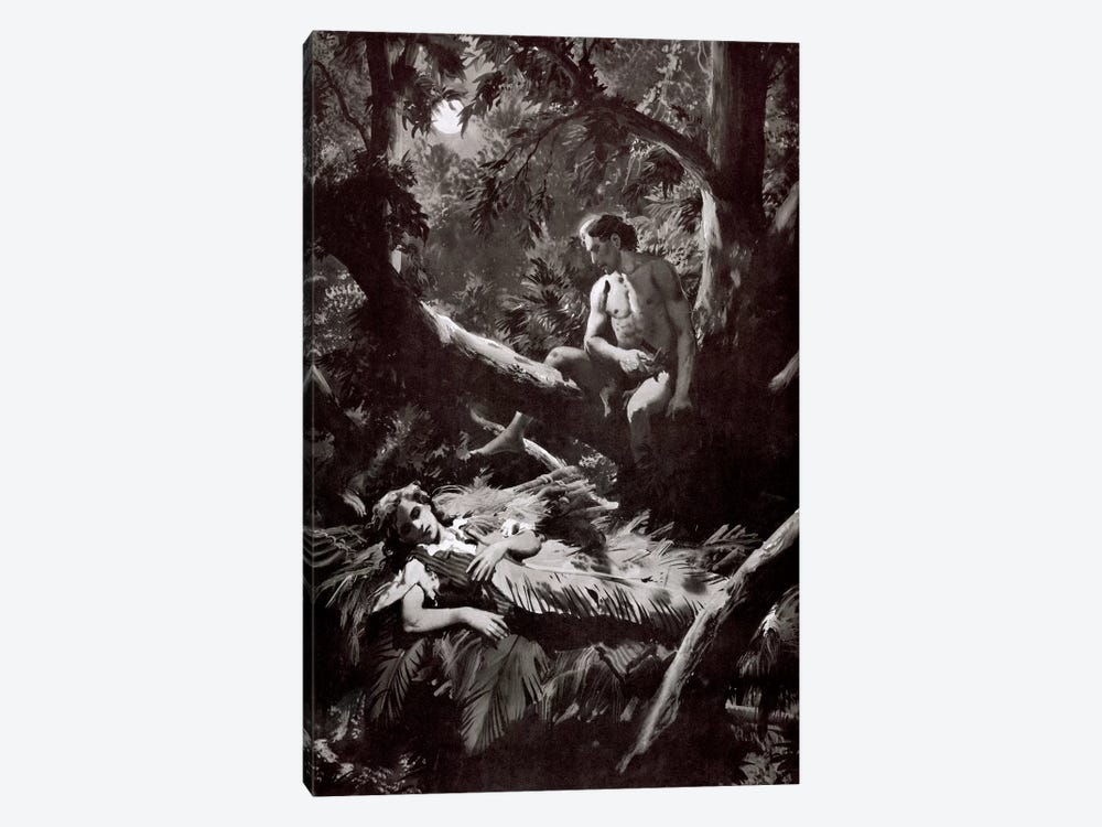 The Return of Tarzan®, Chapter XXV by Zdeněk Burian 1-piece Art Print