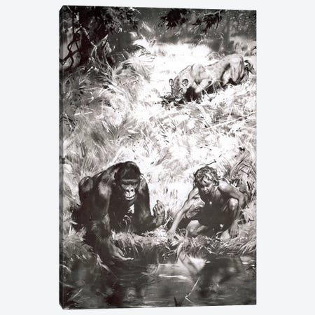 Tarzan of the Apes®, Chapter V Canvas Print #ZDB2} by Zdeněk Burian Canvas Wall Art