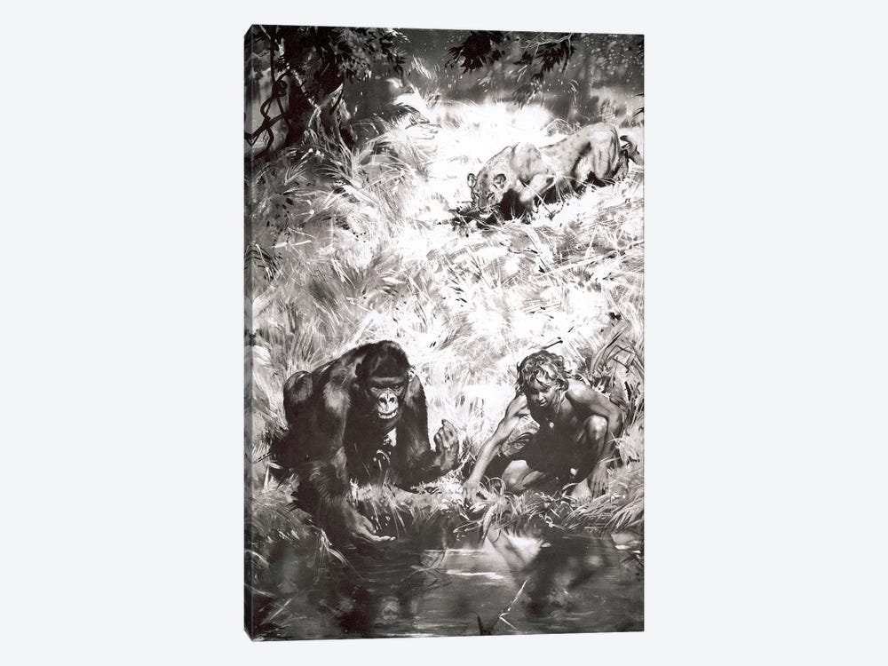 Tarzan of the Apes®, Chapter V by Zdeněk Burian 1-piece Canvas Art Print