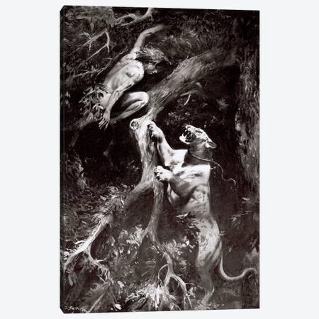 Tarzan of the Apes®, Chapter VIII Canvas Print #ZDB4} by Zdeněk Burian Canvas Print