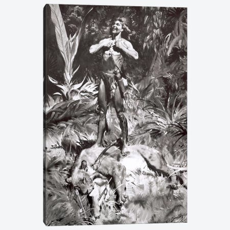 Tarzan of the Apes®, Chapter XI Canvas Print #ZDB6} by Zdeněk Burian Art Print