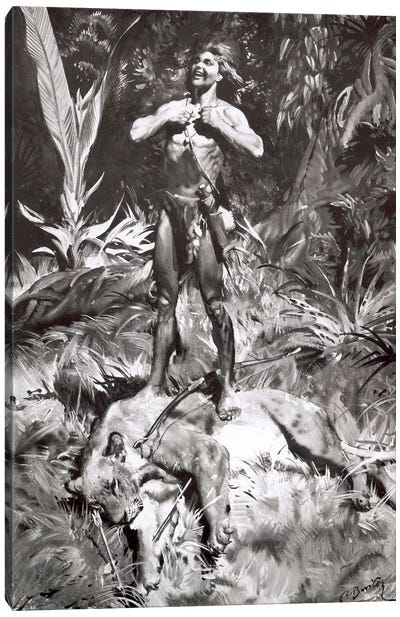Tarzan of the Apes®, Chapter XI Canvas Art Print - The Edgar Rice Burroughs Collection