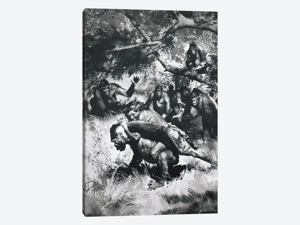 Tarzan of the Apes®, Chapter XII by Zdeněk Burian 1-piece Canvas Artwork