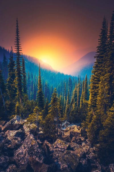Hyperreal Landscape Photography: Smokey Layers by Zach Doehler