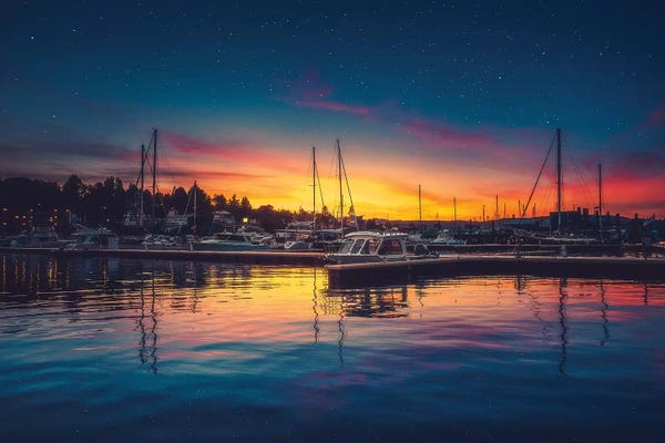 Yachts: Twilight Harbour by Zach Doehler