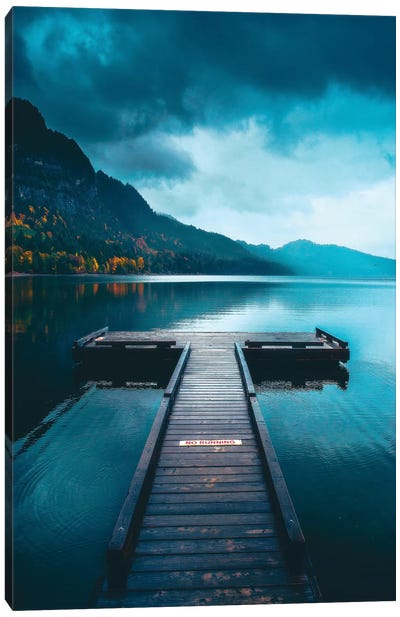 A Peaceful Afternoon On The Dock Canvas Art Print - Zach Doehler