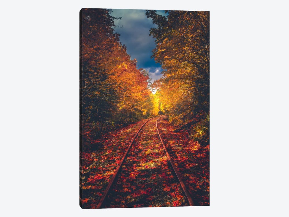 Autumn On The Railroad by Zach Doehler 1-piece Canvas Art