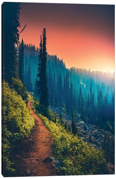 Colour Spectrum Canvas Art Print - Mountains Scenic Photography