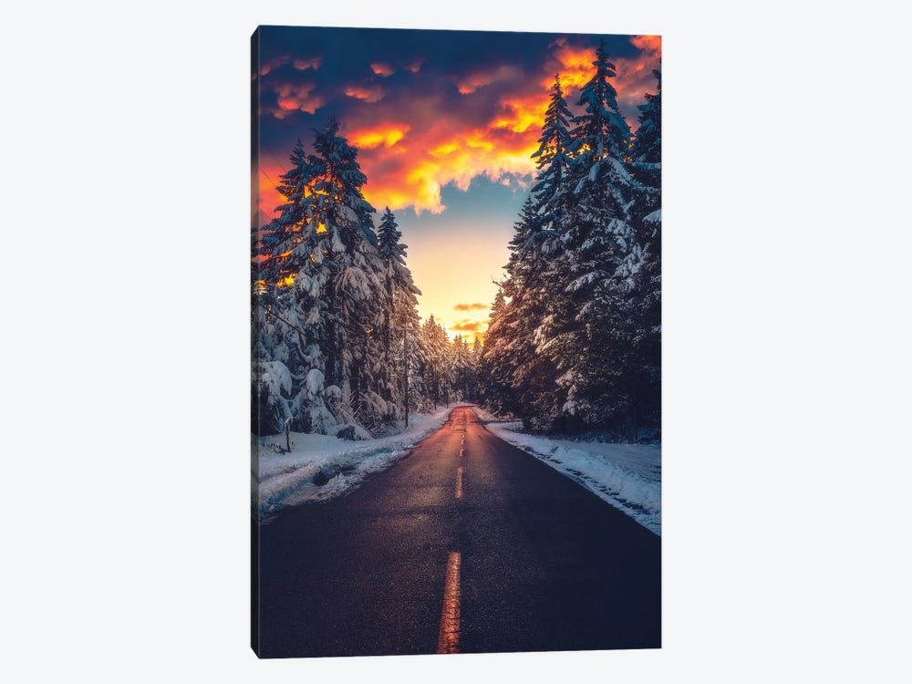 Fire And Ice by Zach Doehler 1-piece Canvas Artwork