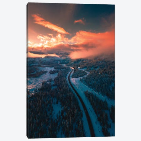 Mountain Sunsets Canvas Print #ZDO73} by Zach Doehler Canvas Art Print