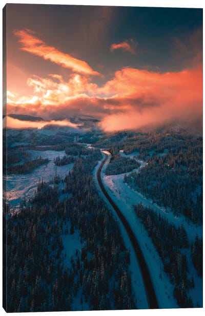 Mountain Sunsets Canvas Art Print - Zach Doehler