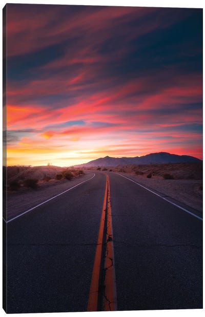 The Highway Of Colours Canvas Art Print