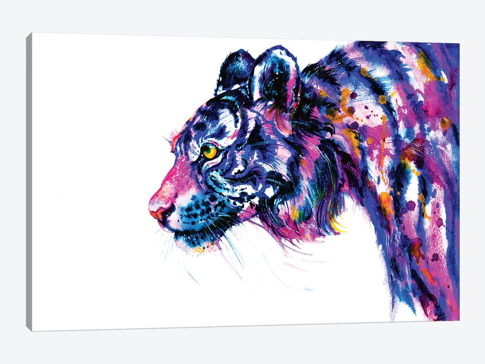 Tiger Glance by Zaira Dzhaubaeva 1-piece Canvas Art Print