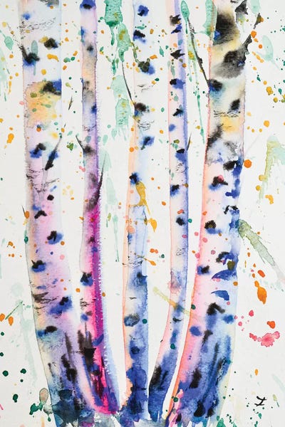 Zaira Dzhaubaeva: Birch Family by Zaira Dzhaubaeva