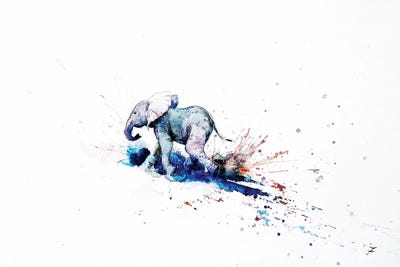 Wait For Me Watercolor   by Zaira Dzhaubaeva framed canvas print