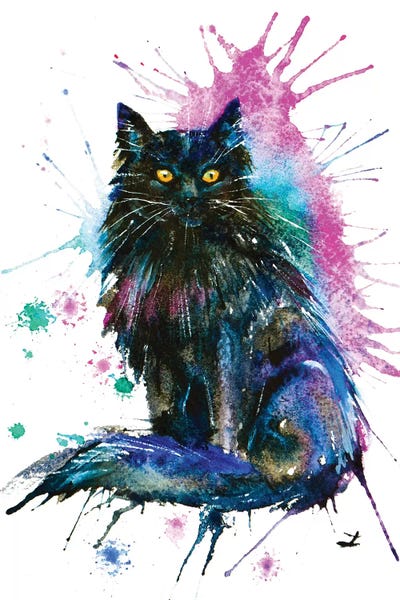 Zaira Dzhaubaeva: Black Cat by Zaira Dzhaubaeva