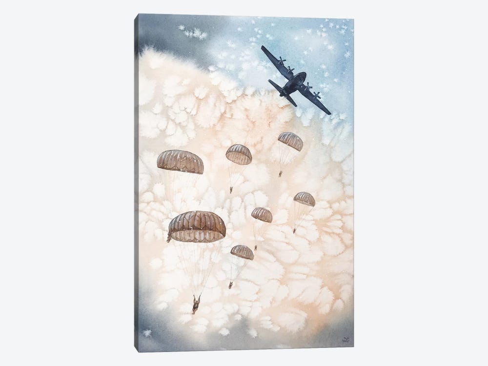 Airborne All The Way by Zaira Dzhaubaeva 1-piece Canvas Artwork