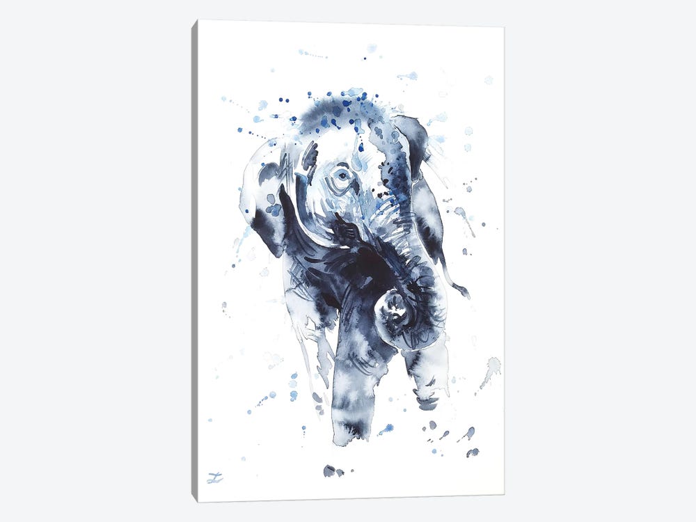 Elephant Calf by Zaira Dzhaubaeva 1-piece Canvas Print
