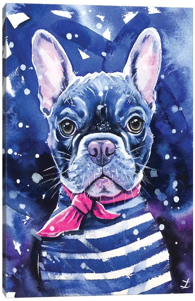 Frenchie Canvas Art Print - French Bulldog Art