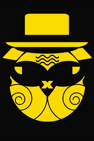 Cool Bulldog by Zaira Dzhaubaeva metal wall art