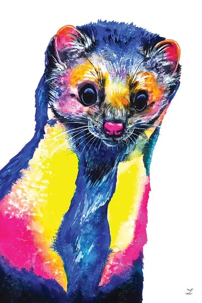 Curious Marten by Zaira Dzhaubaeva canvas print