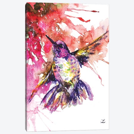 Hummingbird Canvas Print #ZDZ216} by Zaira Dzhaubaeva Canvas Art Print
