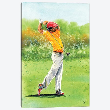 Golfer Canvas Print #ZDZ221} by Zaira Dzhaubaeva Canvas Print