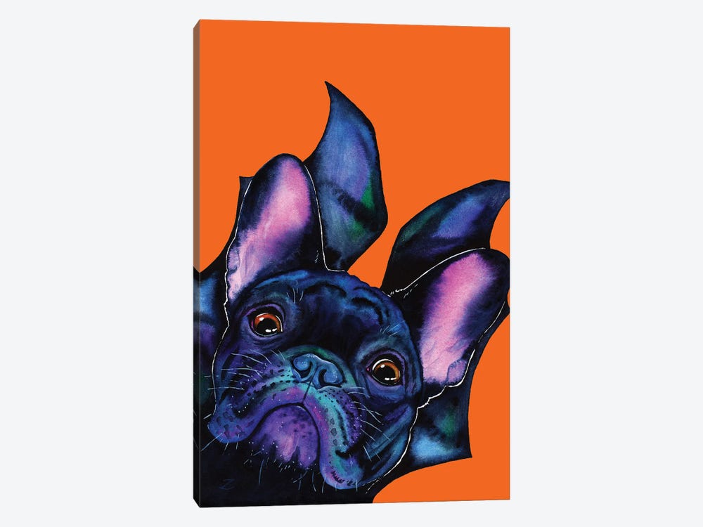 Very Bat Dog by Zaira Dzhaubaeva 1-piece Canvas Print