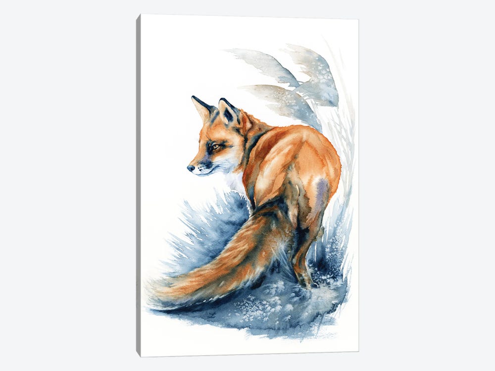 Fox In The Reeds by Zaira Dzhaubaeva 1-piece Canvas Wall Art