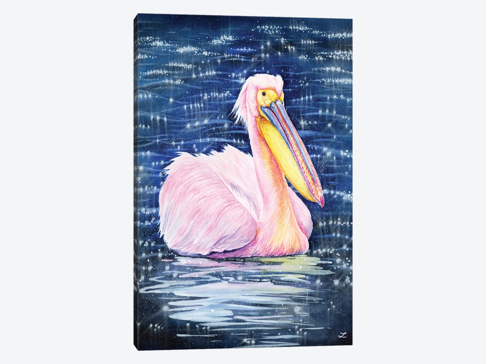 Pelican by Zaira Dzhaubaeva 1-piece Canvas Print