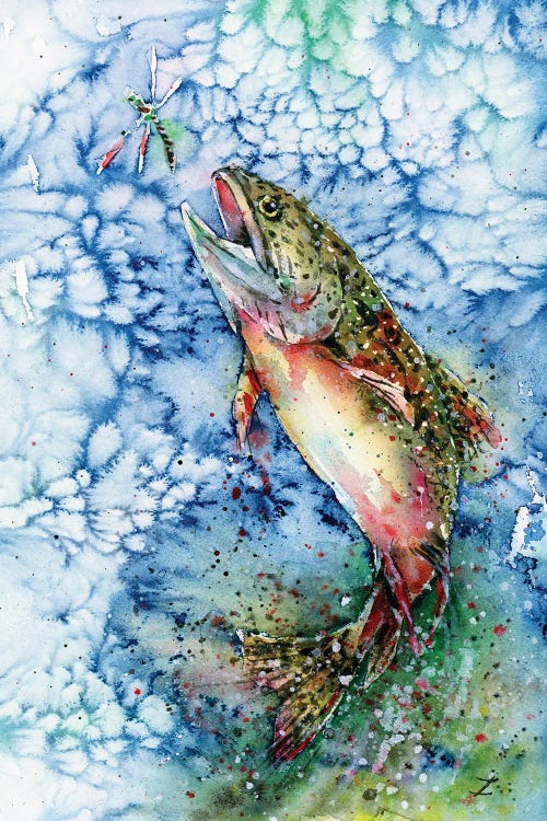 Hunting For Dragonfly by Zaira Dzhaubaeva wall art