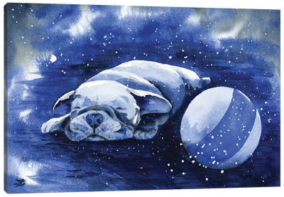 Puppy Dreams Canvas Art Print - Zaira Dzhaubaeva