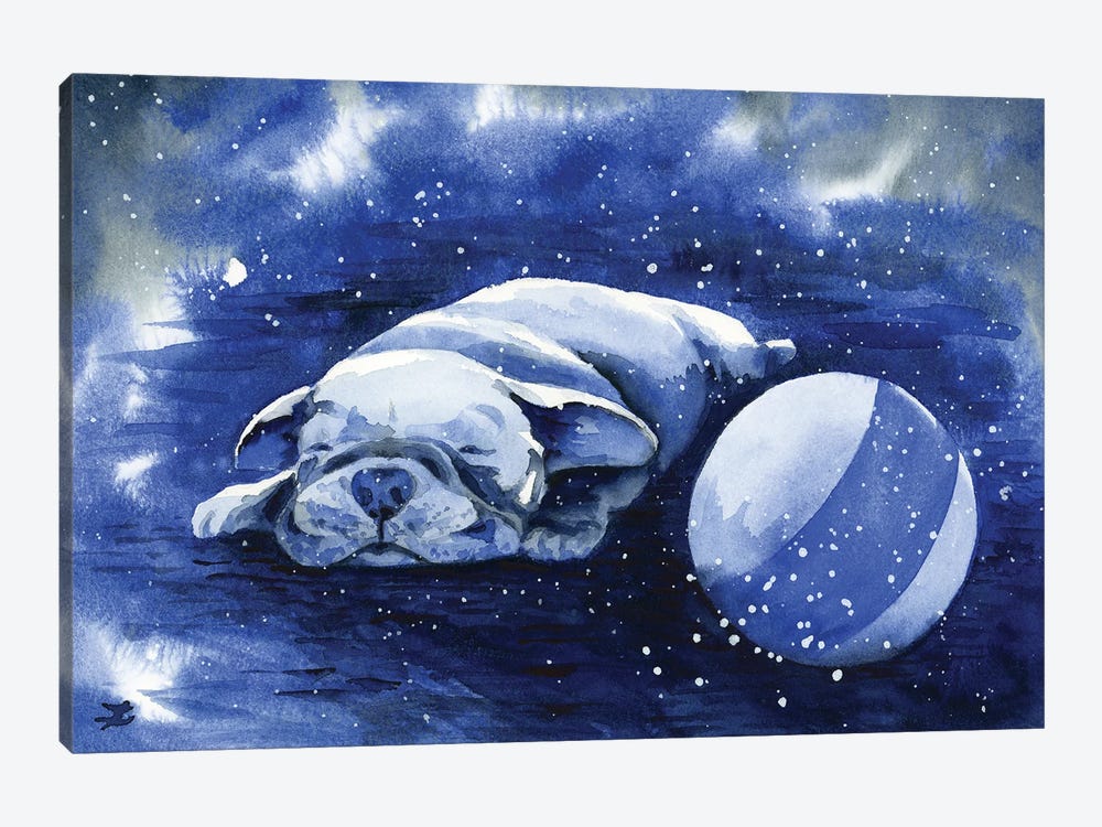 Puppy Dreams by Zaira Dzhaubaeva 1-piece Canvas Art Print