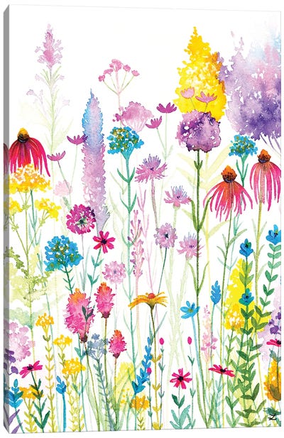 Wildflowers Canvas Art Print - Zaira Dzhaubaeva