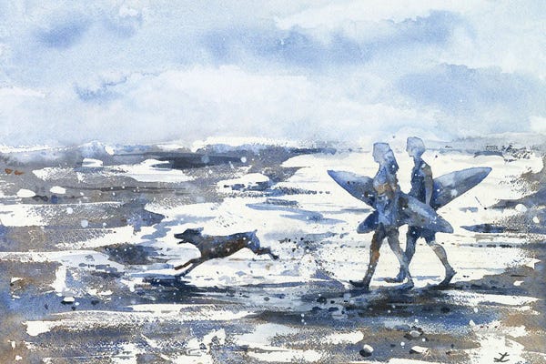 Subtle Landscapes: Surf Beach by Zaira Dzhaubaeva