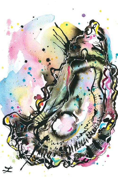 Oyster On The Half Shell by Zaira Dzhaubaeva wall art