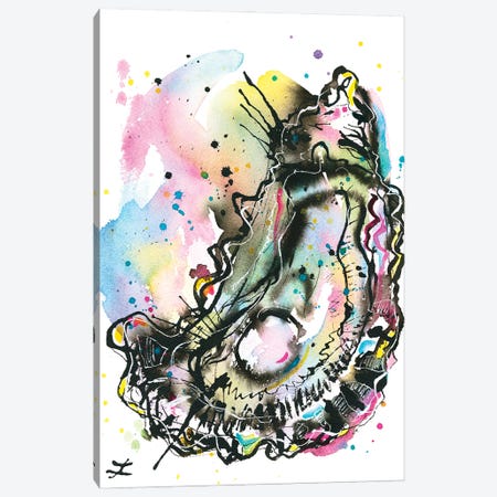 Oyster On The Half Shell Canvas Print #ZDZ263} by Zaira Dzhaubaeva Art Print