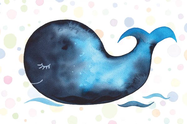 Whales: Sleeping Baby Whale by Zaira Dzhaubaeva