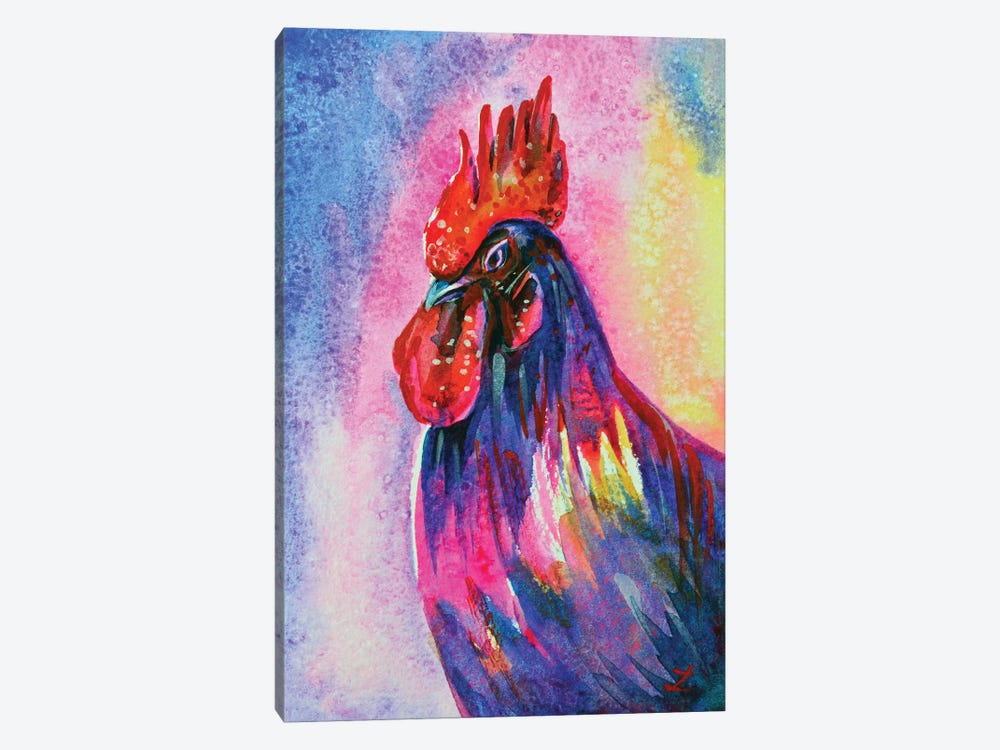 Dandy Rooster by Zaira Dzhaubaeva 1-piece Canvas Art Print