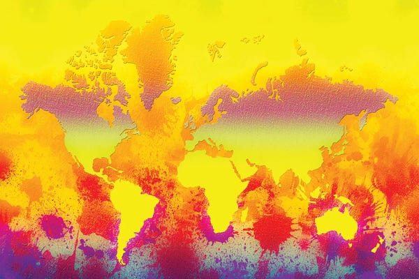 Globes: Glowing World Map by Zaira Dzhaubaeva