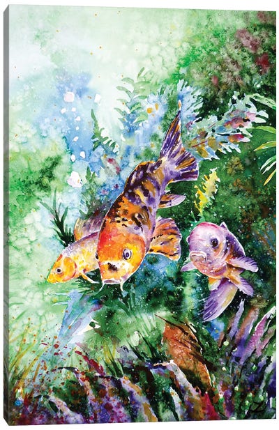 Aquarium Canvas Art Print - Zaira Dzhaubaeva