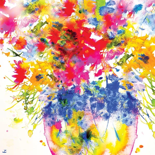 Zaira Dzhaubaeva: Morning Flowers by Zaira Dzhaubaeva