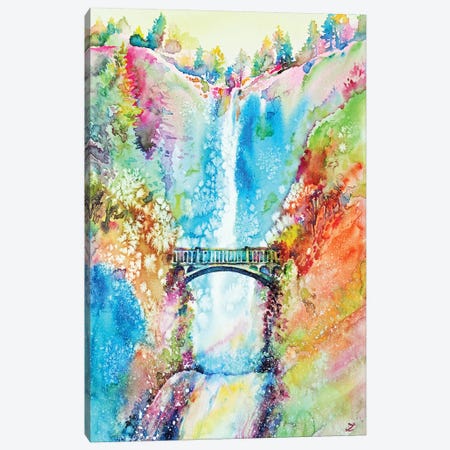 Multnomah Falls Canvas Print #ZDZ74} by Zaira Dzhaubaeva Canvas Print